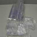 Chengu 3 oz Clear Plastic Mini Dessert Cups with Spoons Shooter Round Dessert Cups Parfait Appetizer Shot Glasses Disposable Tall Tumbler for Tasting Party Sample (200 Pieces,Classic)