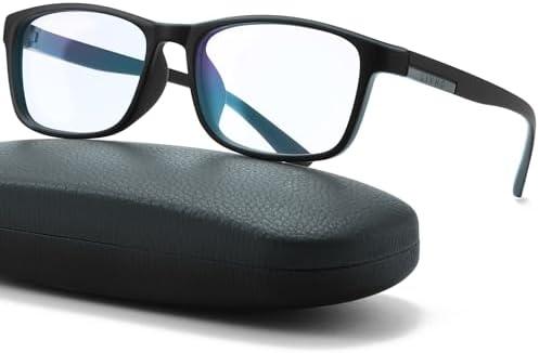 Anti Blue Light Glasses Men, Mens Blue Light Glasses With UV400 Protection, Fake Glasses For Computer Eye Strain