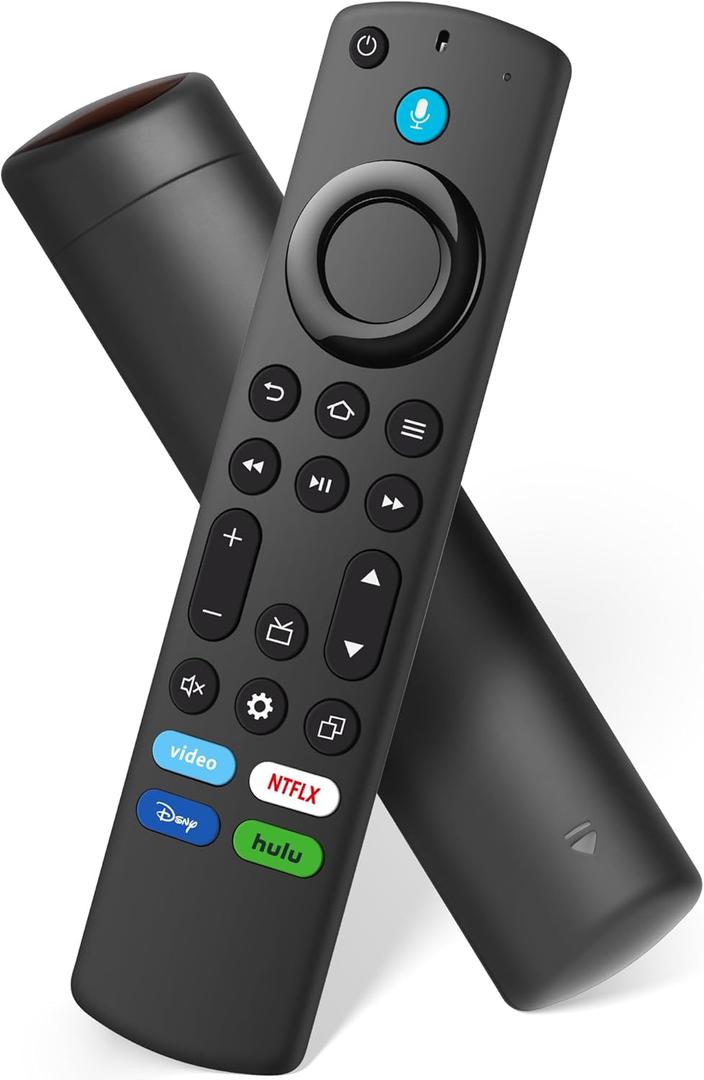 Replacement Voice Remote Control Fit for FireStick 4K Max/4K (1st/2nd Gen), for Smart TV Cube(1st / 2nd / 3rd Gen), Stick (2nd/3rd Gen)/TV Lite, for Insignia/Toshiba/Pioneer Smart TV