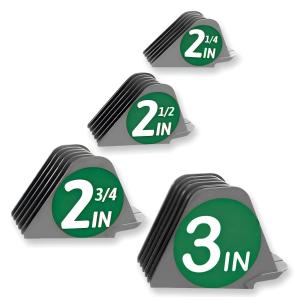 Professional Hair Clipper Combs Guides Set - 2.25'' to 3'' Size Range, Replacement GuardsCOMPATIBLE WITH WAHL Most Clippers/TrimmersMost Clippers/Trimmers,Grey(4 Pieces)
