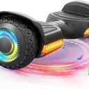 Gyroor Self Balancing Scooter New G13 All Terrain Balancing Scooter with LED Lights, Self Balancing Off Road with Bluetooth for Kids ages 6-12 and Adults-Black