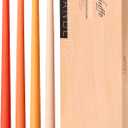 Viyffo 12 Inch Orange Taper Candles 4 Pack Unscented Smokeless Long Tall Tapered Candles for Candlesticks Sticks Wedding Home Decor Dinner