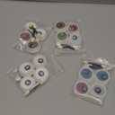 Artdone 16Jars Chrome Nail Powder Magic White Pearl Kit Mirror Effect Silver Metallic Holographic Dip Nail Powder for Resin Craft & Nail Art Fimo, Decoration Iridescent Aurora Mermaid Pigment