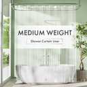 Amazer Extra Long Shower Curtain Liner, 72 x 96 Inches Clear Plastic Shower Liner PEVA Inside Waterproof Heavy Shower Curtains for Bathroom with Magnets and Grommets