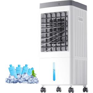 Portable Air Conditioners for Room, Swamp Cooler Portable AC Unit with Large Water Tank, Windowless Evaporative Air Cooler with 3 Speeds, Fast Cooling Room Air Conditioners for Home & Garage
