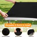 BDDC 2 Pack Rectangle Fitted Table Covers for 6 Foot Tables 30" x 72" Stretchy Spandex Black Table Cloth, Washable & Wrinkle-Resistant Tablecloth for Indoor/Outdoor Picnics, Patios & Events