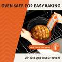 Cook's Aid 2 Pcs Silicone Bread Sling for Dutch Oven, Non-Stick Bread Baking Mat Set, Reusable Sourdough Bread Sling with Long Handles for Easier Transfer for Dough