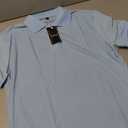Polo Shirts for Men Short Sleeve Summer Casual Golf Shirts Collared Textured Slim Fit Button Men's Polo T Shirts Medium