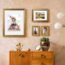 Yaetm 16x20 Picture Frame Matted to 11x14 Set of 2, 1.4” Wide Molding & Rustic Gold Poster Frames 16 x 20 for Wall Gallery, Home and Office, Wall Mount (2 pack, Gold)