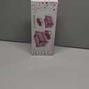 Toy Baby Doll Crib for 18'' Dolls, Cute Pink Heart Designed Baby Doll Bed with Carry Bag, Toy Crib Doll Furniture for 3 Years+ Girls