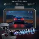4K+4K Dash Cam Front and Rear, Free 128GB Card Included, 5.8GHz WiFi Dash Camera for Cars, Built-in GPS, G-Sensor, 170Wide Angle, 3" IPS Screen, 24H Parking Mode, Support 512GB Max