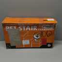 Wider Dog Ramp for High Bed with Storage 18" H, Foldable Dog Stairs for Small, Medium, Large Older Senior Animal, Sturdy Dog Step for Climbing Bed or Couch, Arthritis-Friendly (Gray, No Condo)