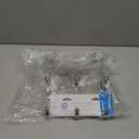 InterDesign 8-1/3 in. L Silver Steel Small and Medium York Lyra 3-Hook Over the Door Rack 1 pk