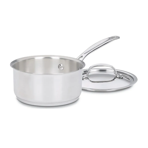 Cuisinart 1 Quart Saucepan w/Cover, Chef's Classic Stainless Steel Cookware Collection, 719-14