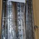 Auslar 4-Shelf Storage Shelves with Casters Heavy Duty 4 Tiers Rolling Cart Utility Racks Adjustable Wire Metal Shelving, Chrome