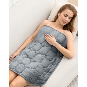 Cottonblue Weighted Lap Blanket 7lbs, Cozy Luxury Crystal Velvet Weighted Blanket for Adults, Small Weighted Blanket for Relaxation, Sleeping, Travel, Grey, 29" x 24" Cottonblue Weighted Lap Blanket 7lbs, Cozy Luxury Crystal Velvet Weighted Blanket for Adults, Small Weighted Blanket for Relaxation, Sleeping, Travel, Grey, 29" x 24"