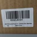 BRIOFOX Industrial Shower Curtain Rod - Rustproof Non-Slip 43-72 Inch Stainless Steel Tension Curtain Rod for Window or Bathroom, Matte Black