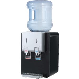 Amay Desktop Water Cooler Dispenser Top Loading Water Dispenser Hot & Cold Water Coolers with Child Safety Lock Drinking Fountain