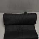 Car Seat Leg Extender Support Pad, Leather Leg Rest Pillow W/Breathable Perforations & Memory Foam, Anti-Wrinkle Surface Universal Car Seat Cushions Fit for Most Vehicles, Chairs, Black