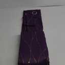 Deconovo Grommet Blackout Curtains, Noise Reducing Gold Foil Wave Print Curtain, 52W x 72L Inch, Purple Grape, Set of 2 Panels, Room Darkening Thermal Insulated Drapes for Living Room