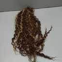 SEIKEA Ponytail Extension, PT005 Isabella 26" Long Bohemian Curly Drawstring Ponytail Light Fluffy Multi Layered Clip in Hair Extensions Ponytail Natural Soft Synthetic Hairpiece ChocolateBrown/Blonde