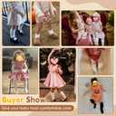 Zando Baby Knee High Socks Baby Stockings Toddler Thigh High Tights Long Tube Leg Warm Stocking Toddler Stockings for Girls with Cute Ruffles Baby Girl Socks 18-24 Months White*2/Pink*2/Gray*2