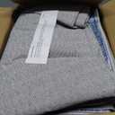 WITSHOCK 5x7 Area Rug for Living Room, Washable Rugs for Bedroom Kitchen Nursery Dining Room Office, Modern Wave Striped Rugs, Soft Thin Carpet Non Slip Low Pile for Home Decor, Blue