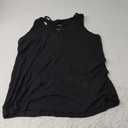 LOLONG Black Tank Top Woman Summer Sleeveless Ribbed Knit Sexy Shirts Ladies Casual Solid Cut Out Ring Keyhole Neck Tanks Large, Black 