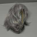 SEVENCOLORS Gray Wigs for White Women Short Silver Grey Pixie Wigs with Bangs Natural Looking Synthetic Short Hair Wigs for Older Women