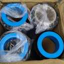 4 Rolls x 18 Inch x 1500 FT x 80 Gauge [Upgraded] Black Premium Stretch Wrap, Heavy Duty Shrink Film for Shipping, Moving, Sealing - Stronger & Thicker, Durable