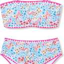 Girl Two Piece Swimsuits Adjustable Straps Bikini Sets with Chest Pad Size 9-16Y