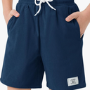 Haloumoning Boys Corduroy Shorts Kids Casual Elastic Waist Drawstring Summer Shorts with Pockets 5-14 Years