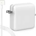 45W MacBook Pro Charger, Replacement AC 45W 2 T-Tip Connector Power Adapter, Laptop Charger Compatible with MacBook Pro 17/15/13 Inch and MacBook Air 15/13 Inch (2012-2017)