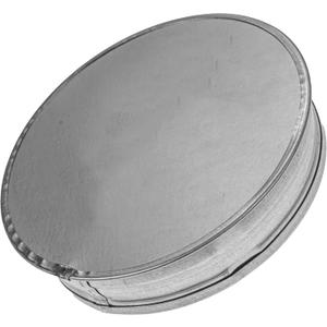 Vent Systems 4 Inch Galvanized Steel Tee Cap - Heavy-Duty HVAC End Plug for Dryer Ducts Exhaust Pipes and Round Metal Vents  Indoor and Outdoor Use  Closure Fitting for HVAC Systems