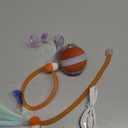 Jkanti Interactive Cat Toys for Indoor Cats,The 3rd Generation Agile Moving Cat Ball with Elastic Mesh Tail,Automatic Kitten Toys for Bored Indoor Cats,Motion Activated (Orange)