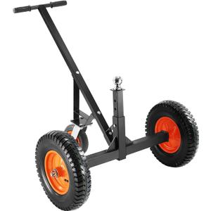 VEVOR Adjustable Trailer Dolly, 1000lbs Tongue Weight Capacity, Carbon Steel Trailer Mover with 19''-26'' Adjustable Height & 2'' Ball, 16'' Pneumatic Tires & Universal Wheel, for Moving RV Trailer