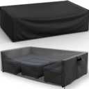 Patio Furniture Covers Waterproof for Coffee Table Cover, Heavy Duty Durable Rectangular Outdoor Coffee Table Cover, 48L x 28Wx 13H inches, Black