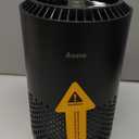 AROEVE Air Purifiers for Bedroom Home, Air Purifier For Smoke Pollen Dander Hair Smell Air Cleaner with Sleep Mode Speed Control For Bedroom Office, MK01- Black