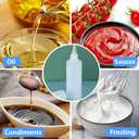 2 x DTDNZKN 2 Pack 10 Oz (300ml) Condiment Squeeze Bottles, Leak Proof Refillable Condiment Container for Kitchen Use | 2 Pack, Leak Proof, Refillable, for Kitchen Use