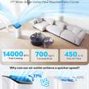 14,000 BTU Portable Air Conditioner with WiFi & Remote Control, Cools Up to 700 Sq.Ft, Auto-Evaporation Low Noise Portable AC Unit for Large Room, Office, Garage, White