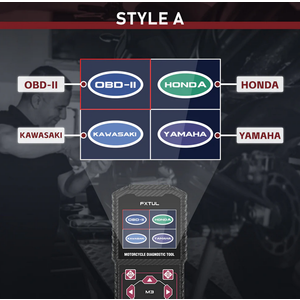FXTUL M3 Motorcycle Diagnostic Tool OBD2 Code Reader Scan Tool For Honda Yamaha Motorcycle