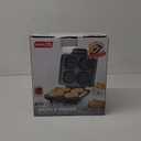DASH Multi Mini Waffle Maker - Four 4 Waffle Molds, Nonstick Waffle Iron with Quick Heat-Up, Nonstick Surface - Perfect Mini Waffle Maker for Kids and Families, Just Add Batter (Graphite)