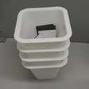 ANNKUT 6 Inch Heavy Duty Bed Risers, Furniture Risers for Desk, Chair, Table or Sofa, Couch Lift Risers, Supports up to 2200 lbs per Leg(4 Pack White)