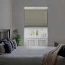 DEZ FURNISHINGS Cordless1.5 Blackout Top Down Bottom Up Cellular Shade, Energy Saver, 27" W x 54" H, Ivory