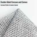 2 x Desolio Cleaning Cloths, Multipurpose Wire Miracle Cleaning Cloths, Multipurpose Wire Dishwashing Rags for Wet and Dry, for Washing Dishes, Sinks, Counters, Stove Tops (15 Pcs)