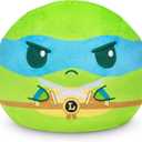 TeeTurtle Teenage Mutant Ninja Turtles 6" Reversible Plushie - Leonardo - Cute Kawaii Soft Stuffed Animal