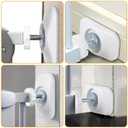 Dreyoo Baby Gate Extender Extension, 4 Pack Pet Gate Threaded Spindle Rods M8 (8MM) Accessory Screw Bolts, Replacement Hardware Parts for Pressure Mounted Baby Gate (Protector Style)