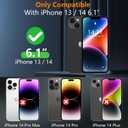 2 x SPIDERCASE Designed for iPhone 13 Case/iPhone 14 Case, [Military-Grade Drop Tested][with 2 pcs Tempered Glass Screen Protector] [Compatible with Magsafe][Soft Silky Touch] Slim Protective Case-Purple