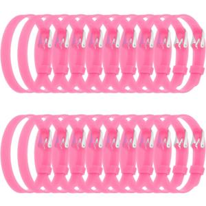 PATIKIL Slide Bracelet Wristband, Silicone Adjustable Bracelet, ID Bracelet Wristband for DIY Craft Gift ID Bracelet