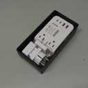 DOACE 220V to 110V Converter - 350W Cordless Voltage Converter US to Europe Power Adapter Combo with 4-Port USB Charging & Worldwide Plugs (UK/AU/US/EU) for Hair Straightener, Curler, Phone